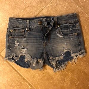 American Eagle Denim Shorts ( Size 0 )